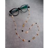 K14gf × Brown／2way Necklace グラスコード ネックレス兼用（眼鏡ホルダー）の画像