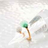 クリソプレーズ シェルのリング