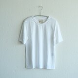 【new】リネンキュプラ　半袖プルオーバー（白）｜レディースMサイズの画像