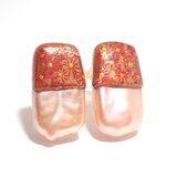 蒔絵ピアス ”盛朱”