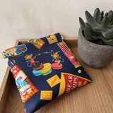 バネ口ラミネートポーチ　ポップなお菓子の画像