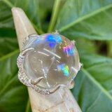 アイリスクォーツsilverリング(送料無料)の画像