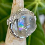 アイリスクォーツsilverリング(送料無料)の画像