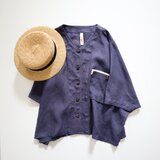 loosey goosey shirt  (iron blue)