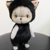 ぬいぐるみ☆着ぐるみみたいな黒猫さん☆立ち姿