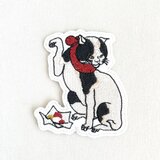 刺繍ワッペン■歌川国芳■たとえ尽の内より■猫も食わない