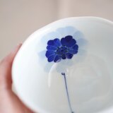 元気なアネモネ お茶碗（中）