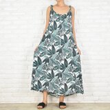 大人の夏に♪さらりと涼感！ボタニカル柄キャミソールワンピース