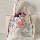 　帯バッグ〜あおり巾着トートバッグ〜　