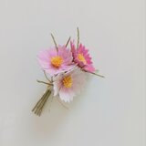 染め布花＊コスモスのコサージュ