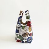 北欧風ベジタブル柄 毎日使いたくなるマルシェバッグ 手提げトート