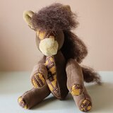 こぎん刺しの動物ぬいぐるみ・馬（レギュラータイプ）