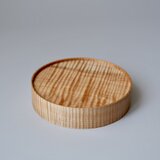 「宝石のように輝く栃縮杢」2way曲木トレイ・台座・ディスプレイ・小物入れ