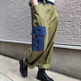 『はくだけで決まる！』バレルレッグパンツ♥コットン100%