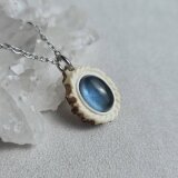 鹿の角 アクアマリンのネックレス