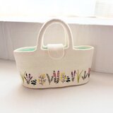 羊毛刺繍フェルトバック/ Herbs