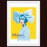 輝く少女　送料無料 　イラスト　A4〜A0　ポスター　アートポスター　アート/sei検索新着順　3698