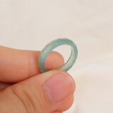 翡翠のくりぬきリング 10号