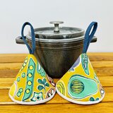 三角鍋つかみstaub　ストウブ　ホーロー　鍋つかみ　ミトンのコピー