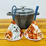 三角鍋つかみstaub　ストウブ　ホーロー　鍋つかみ　ミトン