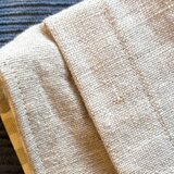 リネンサコッシュ　白っぽいリネン　細長い形