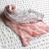 【絞り染ストール】＊氷裂文 ：ピンク＊