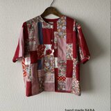 赤が一杯のシャツブラウス②