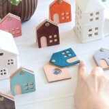 ドアスコープカバー(ハウス) LF-061 玄関ドア のぞき防止 覗き見対策 本革カバー 革 レザー