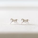 『Horse』Mini Pierced Earrings / SV925 馬 うま