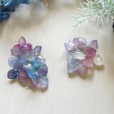 YUMI様用　アジサイ×ピアス&クリップ イヤリング〜Elfriede  〜　　