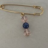 カイヤナイトドロップブローチ