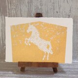 オーダー　和紙製　純金箔押し　ポストカード　干支「午」　2026年　お正月　縁起物