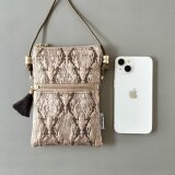 【受注制作】モロッカン生地のスマホポシェット♦スマホショルダー♦マジェステ ♦ギフトにおすすめ♦