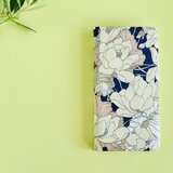 スマホ機種製作可 『 リバティ iphoneケース （ウォーターリリー）』 iphone16,17 製作可