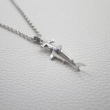 ハンドメイドのシルバーペンダント Aqualis。Hammerhead Shark (シュモクザメ)