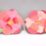 オリジナル手漉き和紙オーナメント『FLOWER』2枚セット