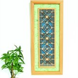 組子と和紙のウォールデコ【雲竜　鶯】