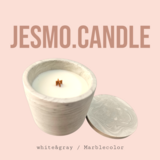 ソイキャンドル 木芯 ジェスモナイト マーブル柄　石膏　インテリア雑貨　ギフト　プレゼント