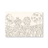 ペン画（ 原画 ）。「 いつか 咲く日の ために 」