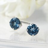 【新作セール！9/30(火)午前9時まで】プラチナ900 ロンドンブルートパーズ ピアス CK065CIBSN