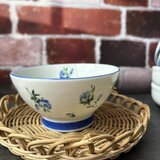 ブルーローズ　茶碗　飯碗