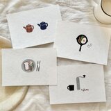 「週末の朝」ポストカード