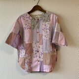 ピンク×紫Pスモック