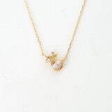【1点もの】ローズカットダイヤモンド 新芽 K18 ネックレス