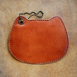 【NEW】本革ねこパスケース（ブラウン）