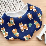 再販♪柴犬♪紺♪オーガニック♪ふわふわやわらかスタイ♪