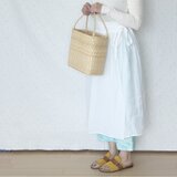 本麻　ギャザーラップスカート