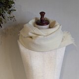 ふっくらウールガーゼ マフラー_オフホワイト