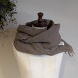 ふっくらウールガーゼ マフラー_モカブラウン