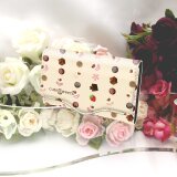 キーケース（マグネット留めタイプ）【cute sweets（シャンパンカラー）】（名入れ可）